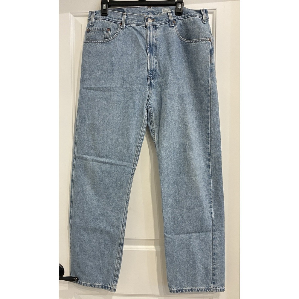 Vintage Levi's 505 Regular Fit Jeans Mens 36x30  Straight Light Wash Denim 90s